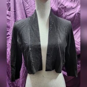 Ronni Nicole Black Sequin Blazer